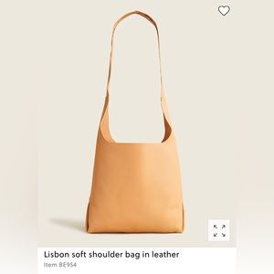 J Crew Lisbon Soft Shoulder Bag in Leather NWT